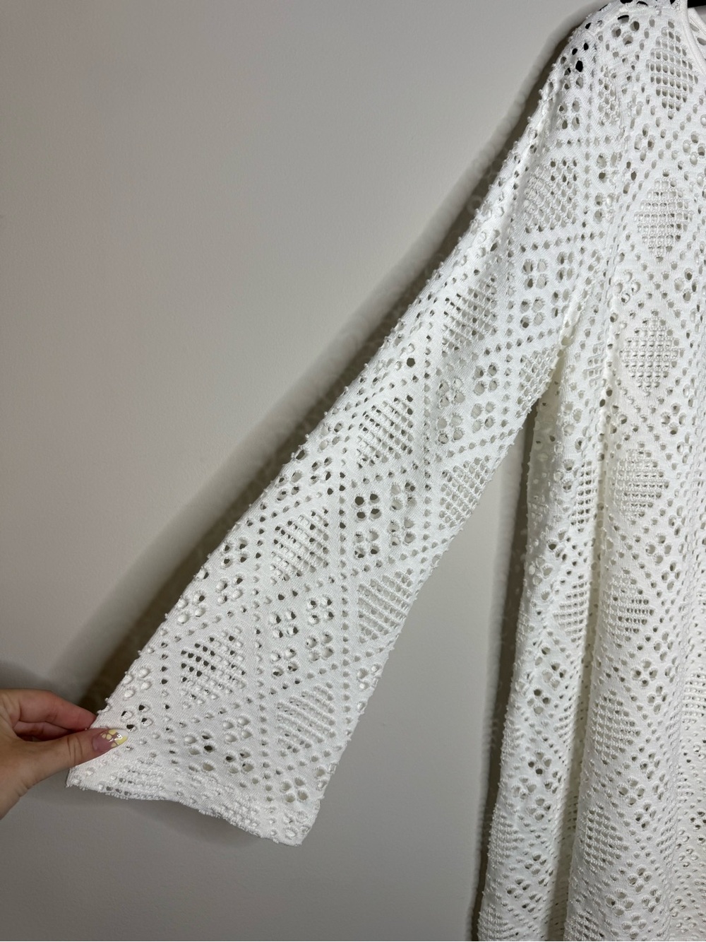 Haute Hippie white crochet lace cover-up dress - Picture 2 of 4